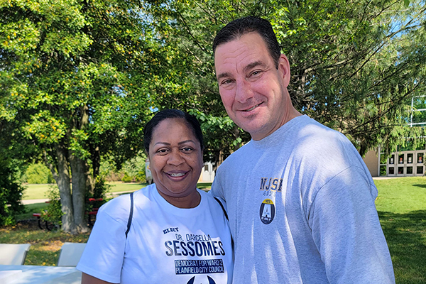 Dr. Darcella Sessomes and Sheriff Peter Corvelli