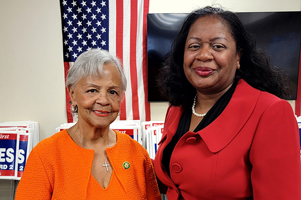 Congresswoman Bonnie Watson Coleman and Dr. Darcella Sessomes